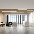 Modern Front Desk 3d model