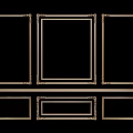 Elegant Decorative Lines Frame Design With Various Shapes And Ornamental Edges