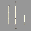 Modern Wall Lamps With Sleek Vertical Design And Metal Frame Fixtures