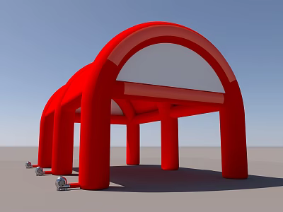 Modern tent inflatable tent 3d model