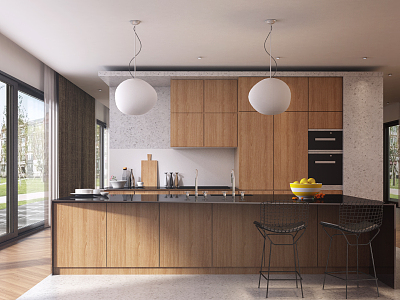 Modern Kitchen Simple Open Kitchen model