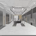 Modern Minimalist High End Mens Clothing Store Exterior And Spacious Interior Decoration Design