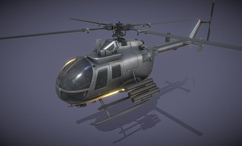 Attack military helicopters 3d model