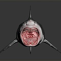 Modern Shark Great White Shark 3d model