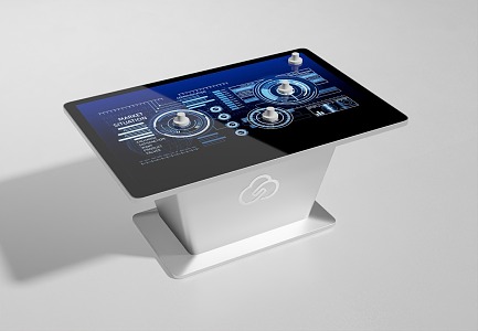 Modern all-in-one interactive entertainment screen 3d model