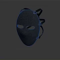 Black Mask With Eye Holes And Adjustable Straps For Secure And Comfortable Fit