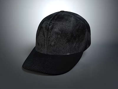 Black Baseball Cap with Structured Brim Soft Fabric and Casual Style 3d model Black Baseball Cap with Structured Brim Soft Fabric and Casual Style 3d model