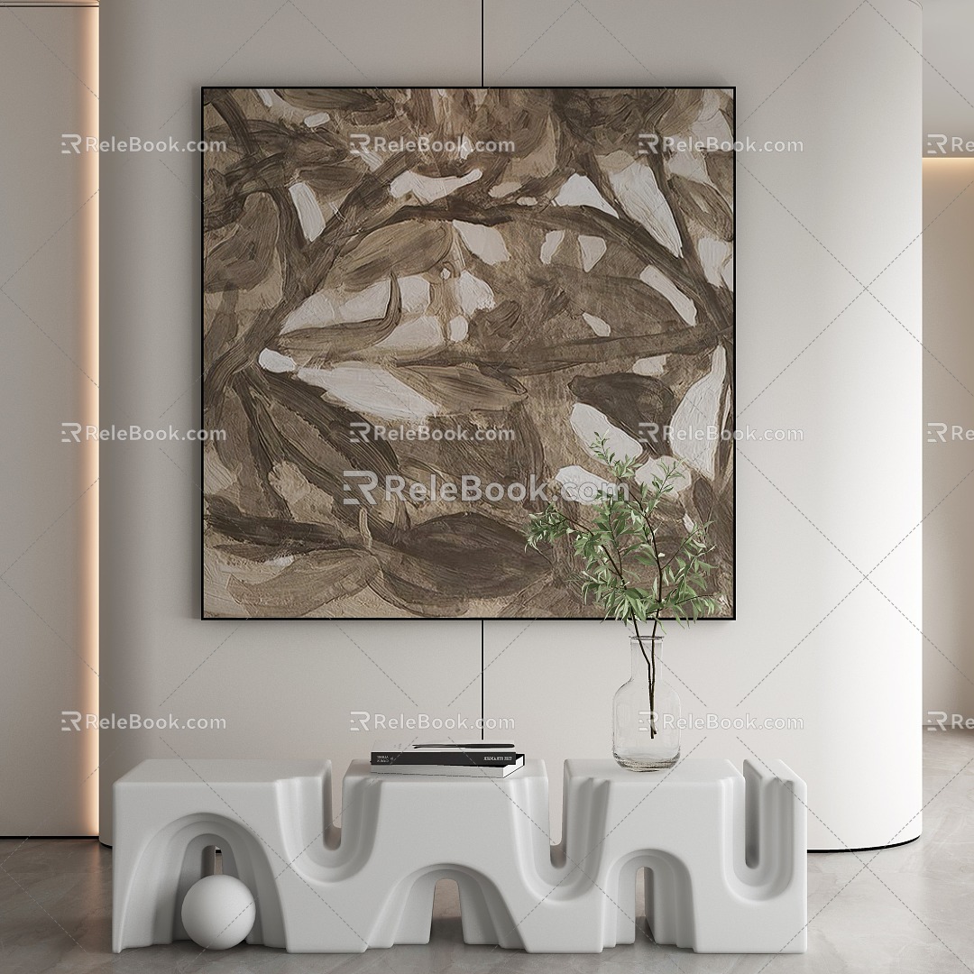 Modern Decorative Painting 3d model