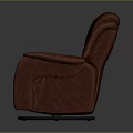 Red Leather Swivel Armchair Single Seater With Modern Comfortable Design