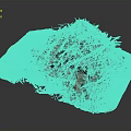 Realistic Natural Scene Component With Twigs Soil And Green Moss
