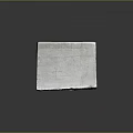 White Square Stone Container With Rough Texture And Hollow Center For Home Decor