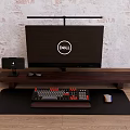 Desktop Computer Dell Apple Mobile Mouse Keyboard 3d model