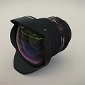 Professional Digital Camera Lens With Black Body Red Scale Markings And Wide Angle Design