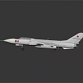 White Aircraft with Red Star Markings Cockpit and Wing Mounts on Dark Reflective Background