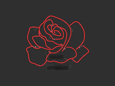 Red Rose Sculpture Carving With Intricate Line Art Design And Decorative Features 3d model