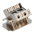 Industrial Equipment Metal Structure With Precision Holes Support Brackets And Control Knob