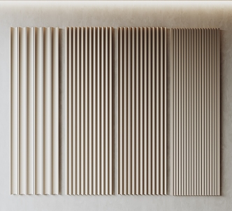 Modern wall panel 3d model