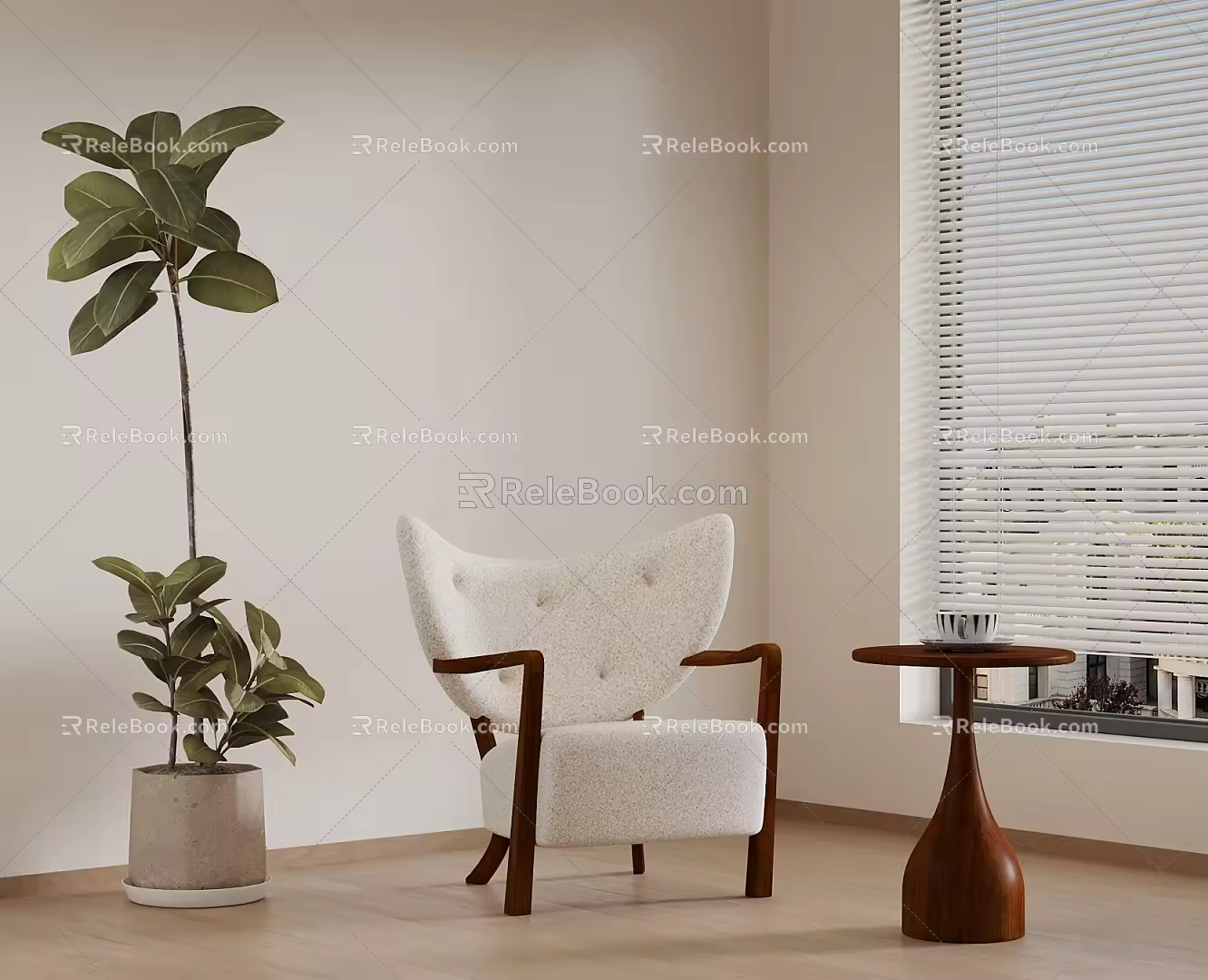 22 table modern leisure table negotiation table 3d model
