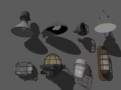 Various Design Wall Sconces Decorative Lighting Fixtures Collection 3d model
