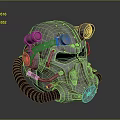 Sci-Fi Helmet Alien Helmet High Tech Helmet Game Helmet 3d model