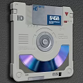 Electronic Storage Device With 64GB Capacity Retro Design And CD Disc Element