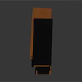 Modern Computer Speaker System With Multiple Drivers And Wooden Black Panels Design 3d model