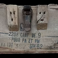 Vintage Wooden Storage Box With Worn Surface Metal Latch And Wooden Handles