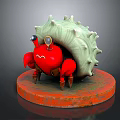 Dwelling crab sea crab river crab hairy crab bread crab hermit crab big crab small crab 3d model