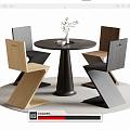 Modern Leisure Tables and Chairs Negotiation Tables and Chairs Dining Tables and Chairs 3d model