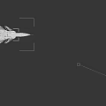Gray Military Gripen Fighter Jet Model With Missiles And Landing Gear