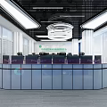 modern command center 3d model