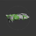 Modern Green And White Motorcycle With Sleek Body And Sporty Design