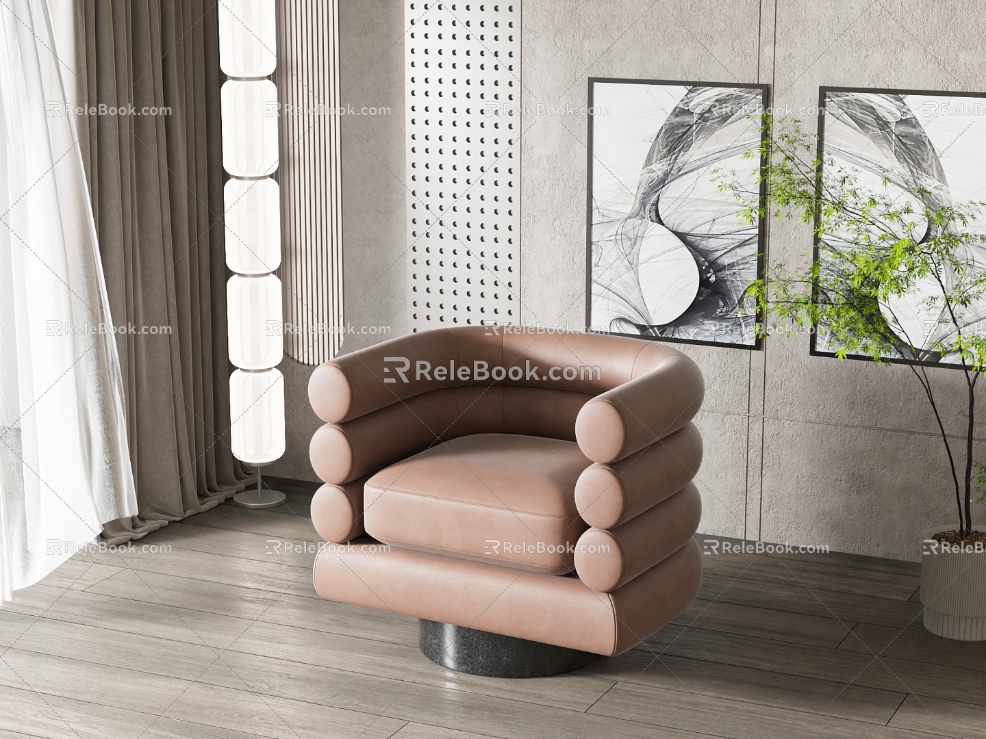 Modern Single Sofa Single Chair 3d model