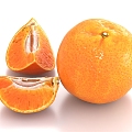 orange orange fruit 3d model