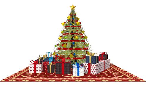 Modern Christmas Tree 3d model