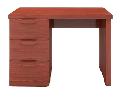 Wooden Dressing Table With Three Drawers Simple Design Home Bedroom Furniture 3d model