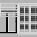 Modern Window Blinds Design Featuring Horizontal And Vertical Styles For Home Windows 3d model