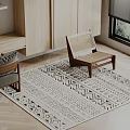 Quiet Square Carpet 3d model