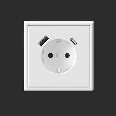 Modern socket switch 3d model Modern socket switch 3d model