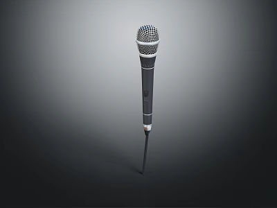 Professional Durable Handheld Dynamic Microphone with Mesh Grille Metal Body for Live Performances 3d model