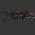 Robot Spider Robot Mecha Spider Science Fiction Spider Mechanical Spider Battery Spider Tower Defense 3d model