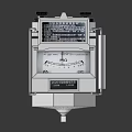 Industrial Equipment Control Panel With Adjustable Knob And Gray Structure