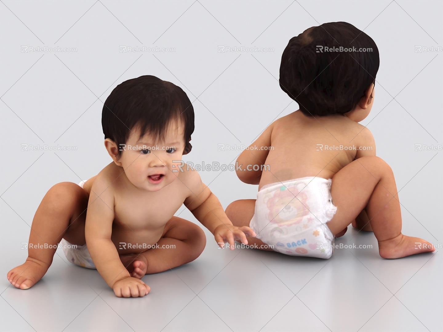 Baby Baby Child Little Boy 3d model