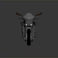 Modern Gray Motorcycle with Black Seat Windshield and Silver Wheels in Streamlined Futuristic Design