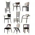 Stylish Modern Dining Chairs With Various Designs Wooden Frames And Upholstered Seats