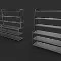 Metal Multi tier Storage Shelving Units For Home Garage Organization 3d model