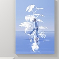 Decorative Painting Figure Painting Landscape Painting Animal Painting 3d model