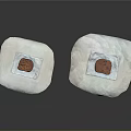 Delicious Two Freshly Baked Cookies Placed On White Paper Towels