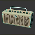 YAMAHA Compact Portable Beige Computer Speaker With Knobs Handle And Vent Design
