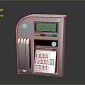 Household Self Service Terminal With Digital Keypad And Green LCD Screen For Daily Use